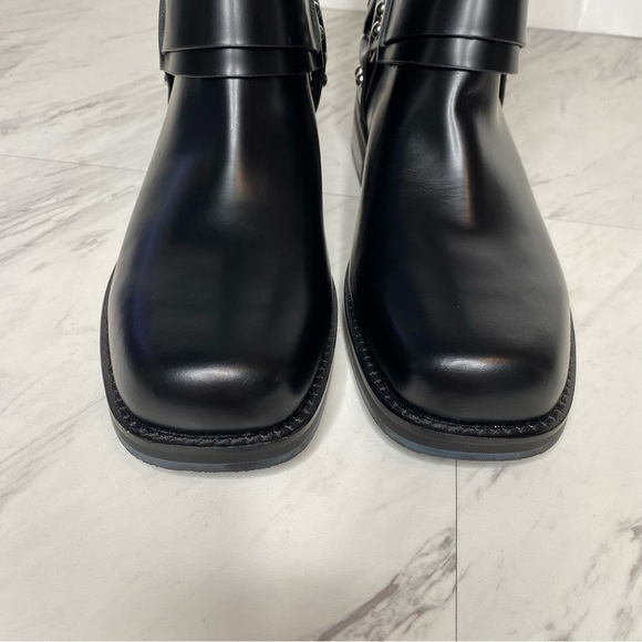 Marc Fisher Mizzie Black Harness Square Toe Boot 8 1/2 M - Picture 10 of 14